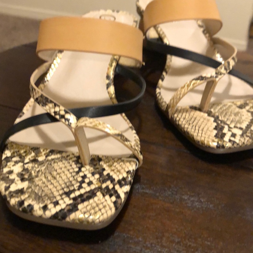 SOLD!!! Snakeskin Comfort Sandals
